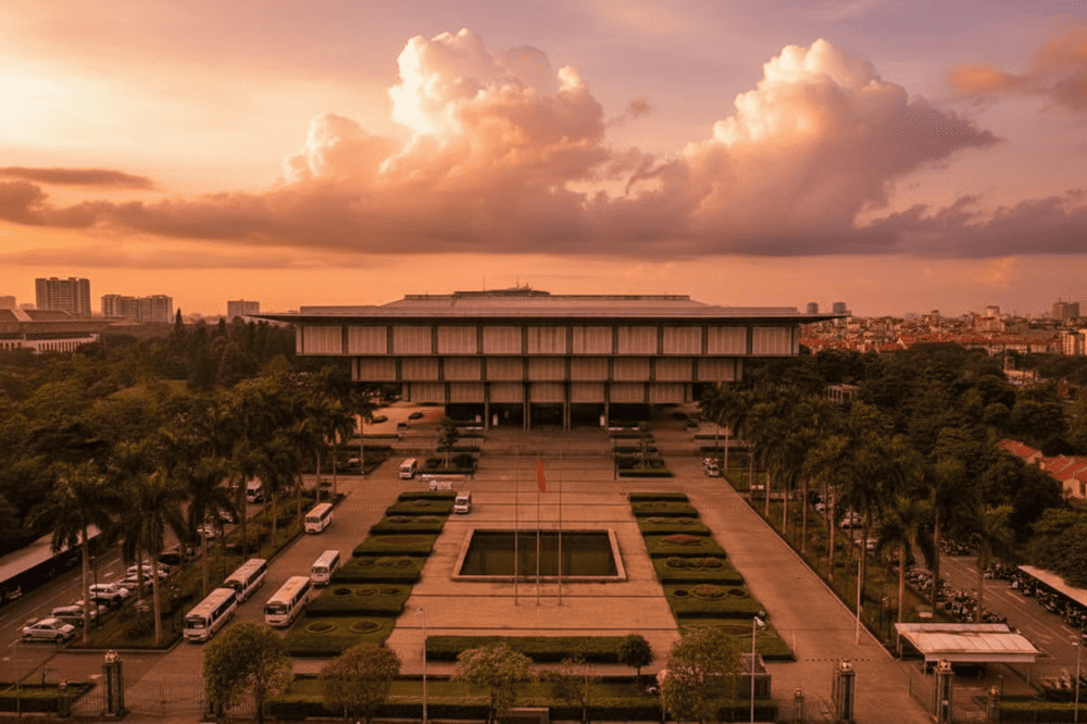 Toàn cảnh bảo tàng Hà Nội nhìn từ trên cao